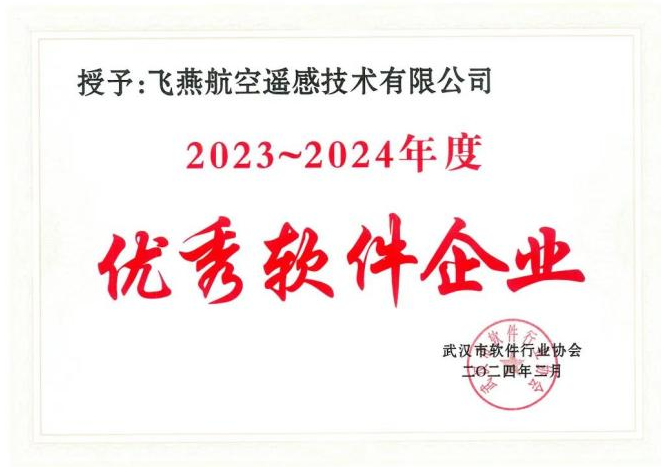 2023年度武漢市軟件行業(yè)“優(yōu)秀企業(yè)”、“優(yōu)秀工作者”稱號花落飛燕遙感